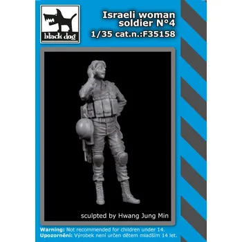 Plastikový model Blackdog 1/35 Israeli women soldier No.4 (1 fig.)