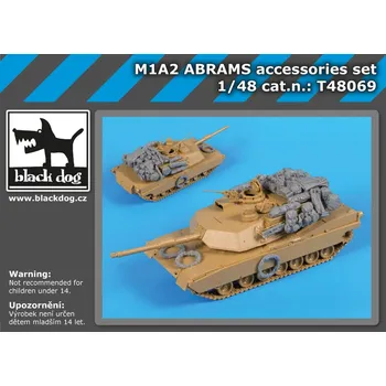 Plastikový model Blackdog 1/48 M1A2 Abrams accessories set (TAM)