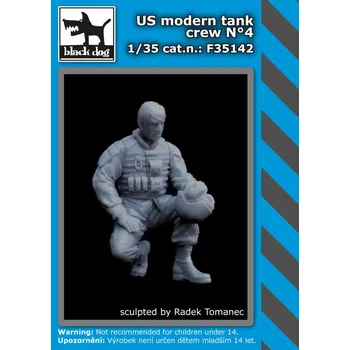 Plastikový model Blackdog 1/35 US modern tank crew No.4 (1 fig.)