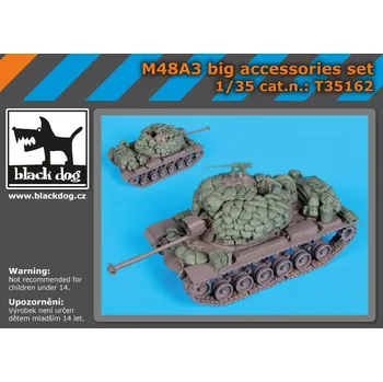 Plastikový model Blackdog 1/35 M48A3 BIG accessories set (DRAG)