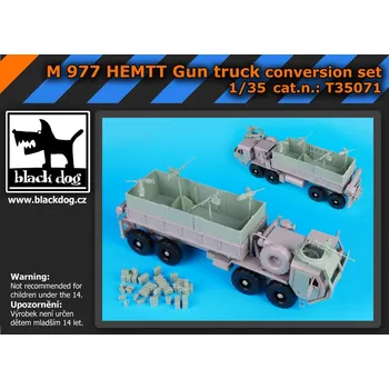 Plastikový model Blackdog 1/35 M977 HEMTT Gun truck - Conv.Set (ITAL)
