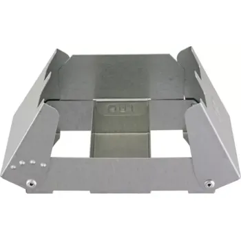 Turistický vařič Multi-fuel cooker BCB se závětřím (Skládací vařič na tuhý líh včetně závětří, s mnohonásobným použitím, využívaný Britskou Armádou.)