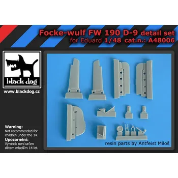 Plastikový model Blackdog 1/48 Focke Wulf Fw 190D-9 - detail set (EDU)