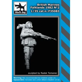 Plastikový model Blackdog 1/35 British Marines Falklands 1982 No.2 (1 fig.)