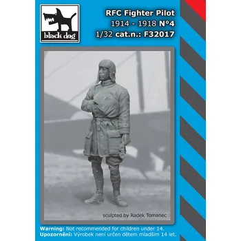 Plastikový model Blackdog 1/32 RFC Fighter Pilot 1914-1918 No.4 (1 fig.)