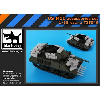 Plastikový model Blackdog 1/35 US M10 accessories set (ACAD)