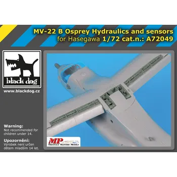 Plastikový model Blackdog 1/72 MV-22 B Osprey hydraulics and sensors (HAS)