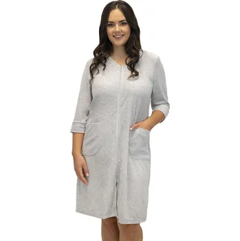 Dámský župan Dámský župan Vivisence 5027 Barva: Šedá, Velikost: L