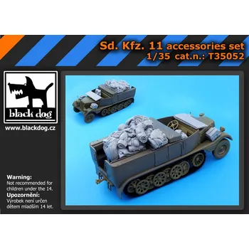 Plastikový model Blackdog 1/35 Sd. Kfz. 11 accessories set (AFV)
