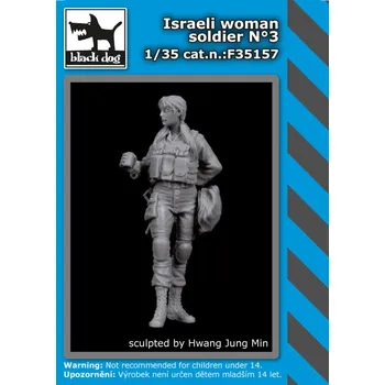 Plastikový model Blackdog 1/35 Israeli women soldier No.3 (1 fig.)