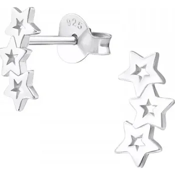 Náušnice Dámské stříbrné náušnice ASTERIA Ag 925