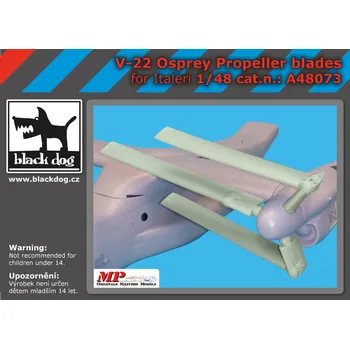 Plastikový model Blackdog 1/48 V-22 Osprey propeller blades (ITALERI)