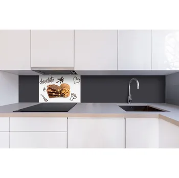 Obklad DIMEX | Dibond za kuchyňskou linku DBW-06040-021 | 60 x 40 cm | Čokoláda + Dibond deska za kuchyňskou linku DIMEX v rozměru 60 x 40 cm, motiv Čokoláda