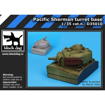 Plastikový model Blackdog 1/35 Pacific Sherman turret base