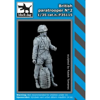 Plastikový model Blackdog 1/35 British Paratrooper No.2 (1 fig.)