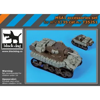 Plastikový model Blackdog 1/35 M5A1 accessories set (AFV)