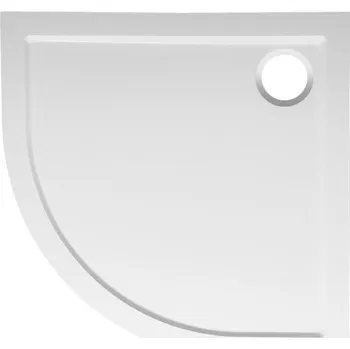 Sprchová vanička Bruckner ELSE sprchová vanička z litého mramoru, čtvrtkruh 90x90cm, R550, bílá