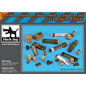 Plastikový model Blackdog 1/35 British paratrooper equipment accessories set
