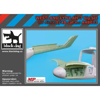 Plastikový model Blackdog 1/48 Westland Lynx AH-7 BIG set (AIRFIX)