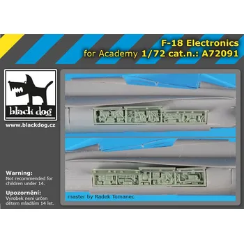 Plastikový model Blackdog 1/72 F-18 electronics (ACAD)