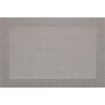 prostírání Prostírání plastové - stříbrné, 45 x 30 cm