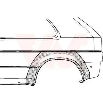 Blatník karosérie Boční stěna VAN WEZEL 2523145