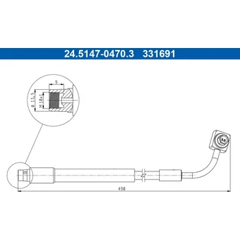 Brzdová hadice Brzdová hadice ATE 24.5147-0470.3