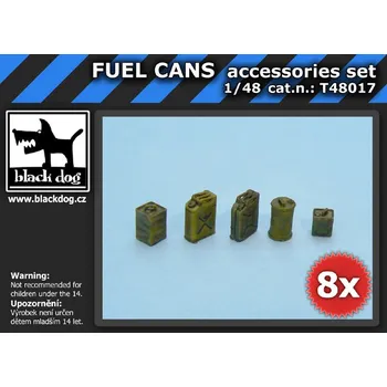 Plastikový model Blackdog 1/48 FUEL CANS accessories set
