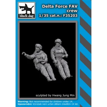 Plastikový model Blackdog 1/35 Delta Force FAV crew (2 fig.)