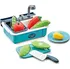 nádobí do dětské kuchyňky Dětský dřez 19 x 13,5 x 14 cm modrý + příslušenství
