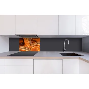 Obklad DIMEX | Dibond za kuchyňskou linku DBW-06040-102 | 60 x 40 cm | Kapalný chromový bronz + Dibond deska za kuchyňskou linku DIMEX v rozměru 60 x 40 cm, motiv Kapalný chromový bronz