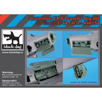 Plastikový model Blackdog 1/48 Grumman EA 6 Prowler big set (KIN)