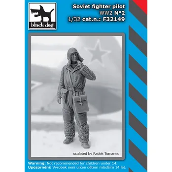 Plastikový model Blackdog 1/32 Soviet fighter pilot WWII No.2 (1 fig.)