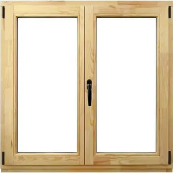 Okno EURO Dřevěné okno OS 2, P, 120 × 120 cm, trojsklo, pravé, borovice