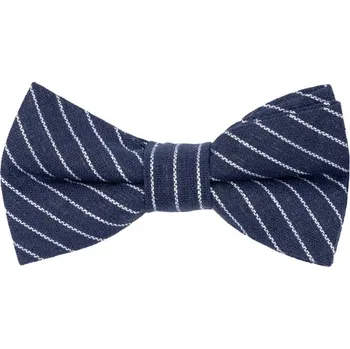 Motýlek Bubibubi Tmavomodrý dětský motýlek s proužky