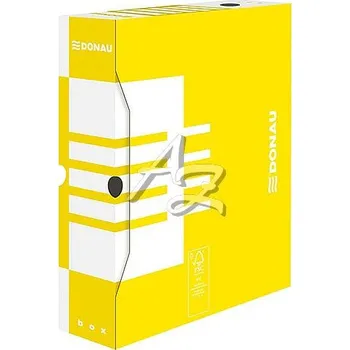 Archivační box Donau archivní krabice A4/100mm 288x340x100mm Žlutá