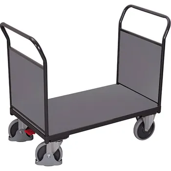 Plošinový vozík Plošinový vozík Variofit sw-800.202, dvě plná madla, 500 kg, 139 x 80 x 101,5 cm Barva: antracit RAL7016