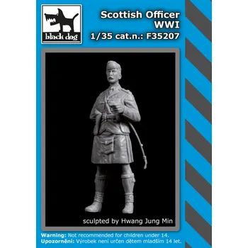 Plastikový model Blackdog 1/35 Scottish officer WWI (1 fig.)