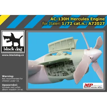 Plastikový model Blackdog 1/72 AC-130 H Hercules - engine (ITAL)