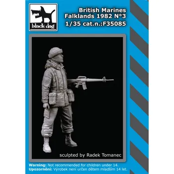 Plastikový model Blackdog 1/35 British Marines Falklands 1982 No.3 (1 fig.)