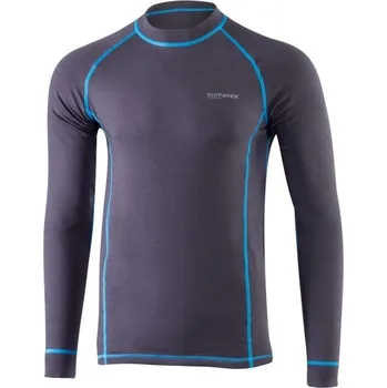 Pánské funkční triko s dlouhým rukávem Klimatex OTO M Tmavě šedá, Modrá