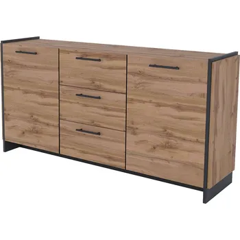 Komoda Komoda 2d3s dub wotan / černý Amino