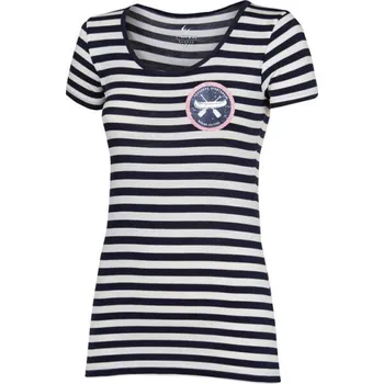 Dámské tričko Dámské bambusové triko PROGRESS SS MARINA T-SHIRT S Černá, Bílá