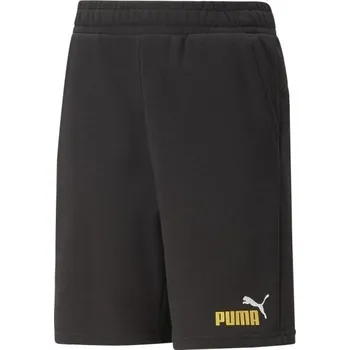 Chlapecké kraťasy Chlapecké šortky Puma ESSENTIALS+2 COL SHORTS 128 Černá, Žlutá, Bílá