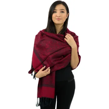 Šátek Himalife Šátek pašmína Nepal - vínová