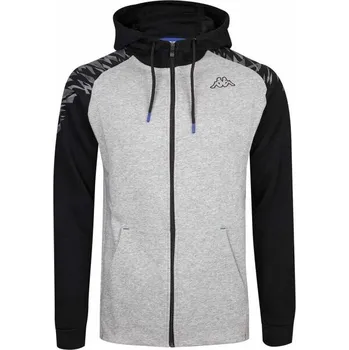 Pánská mikina Pánská mikina Kappa LOGO CASSIM S Šedá, Černá, Tmavě šedá