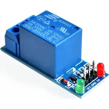 Síťový kabel Modul relé 1x, napájení 5V, bez optočlenu