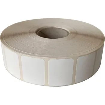 Samolepící etiketa Etikety 32x25mm, polyethylen, bílá, D40, 3000 ks na roli