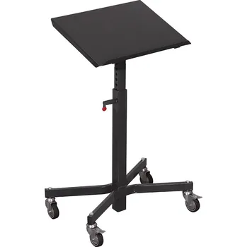 Plošinový vozík Variofit Transportní zvedací stojan s nastavitelným náklonem, do 150 kg, Variofit, výška 75 - 110 cm, modrá/antracit Barva: antracit RAL7016