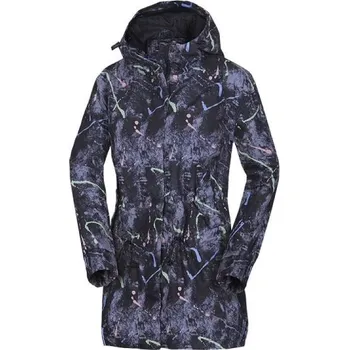 Dámská oversize parka Northfinder ILLIANN M Mix, Černá, Šedá